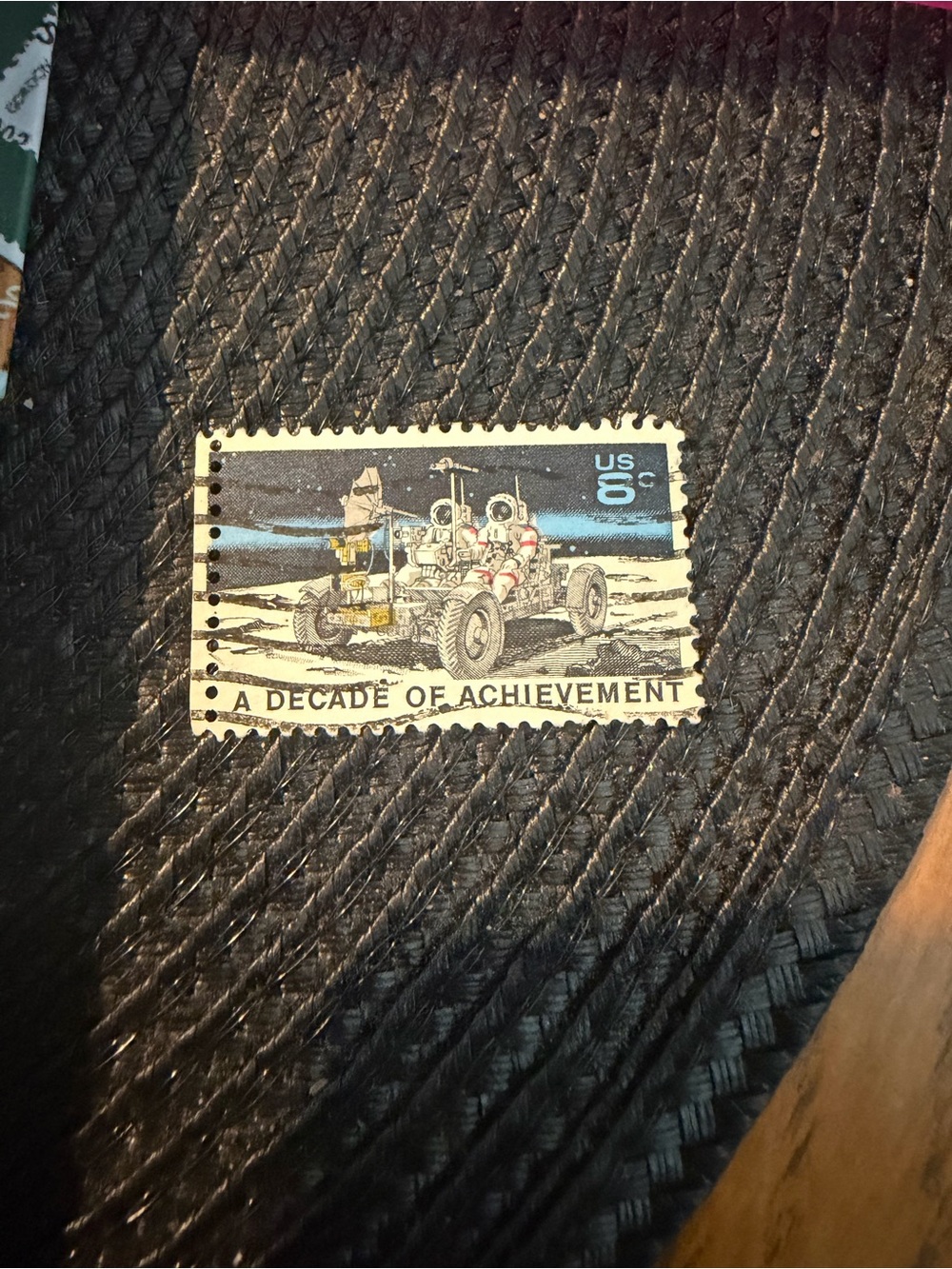 Vintage 1971 Decade of Achievement 8 Cent Canceled Stamp